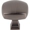 Jeffrey Alexander 1-3/8" Overall Length Brushed Pewter Square Audrey Cabinet Knob 278L-BNBDL - alternate 8